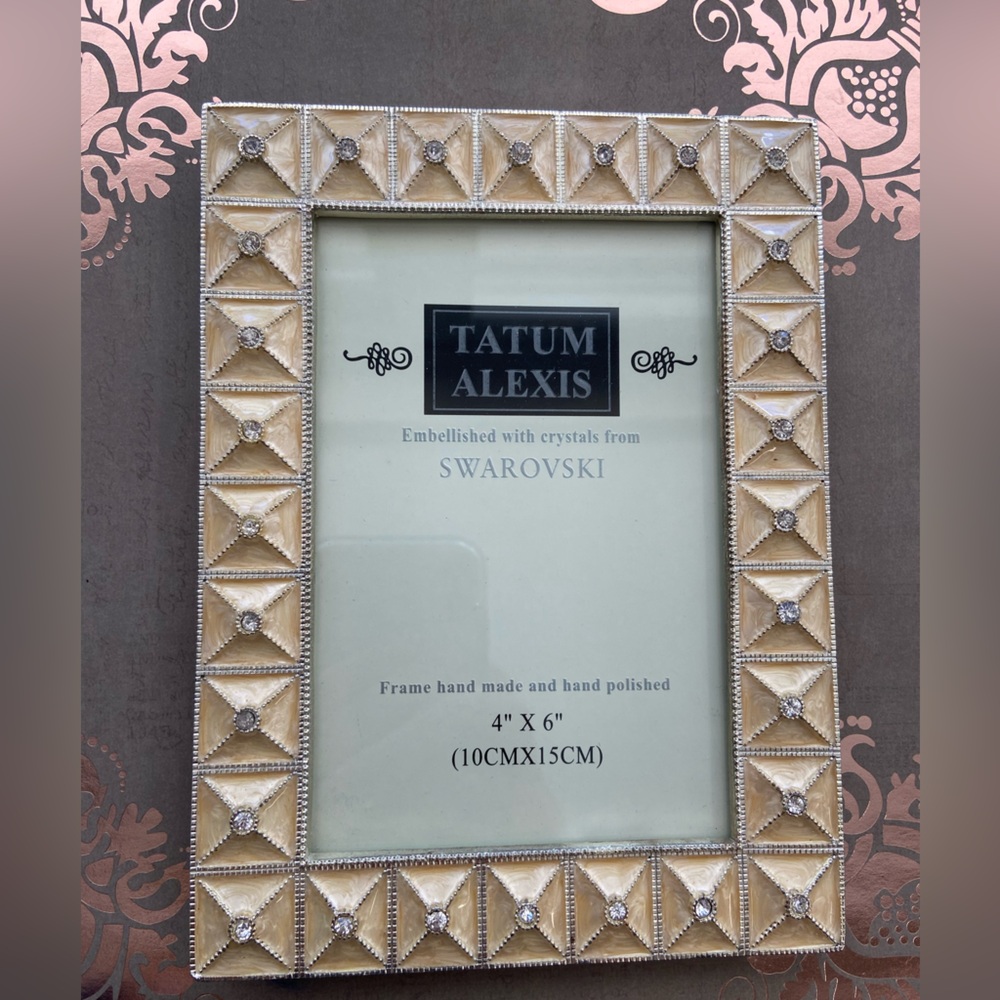 Tatum Alexis embellished with Swarovski crystals picture frame, 4x6